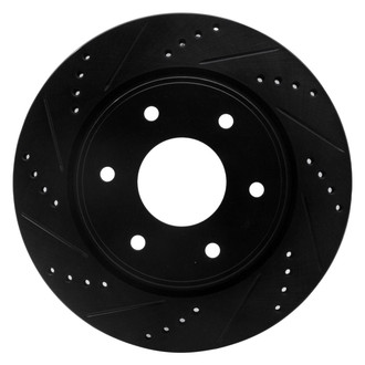 R1 Concepts® - eLINE™ Drilled and Slotted 1-Piece Front Driver Side Brake Rotor