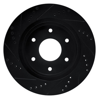 R1 Concepts® - eLINE™ Drilled and Slotted 1-Piece Front Passenger Side Brake Rotor