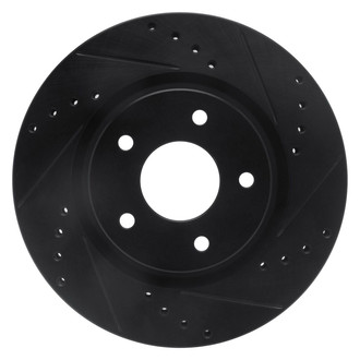 R1 Concepts® - eLINE™ Drilled and Slotted 1-Piece Front Passenger Side Brake Rotor