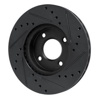 R1 Concepts® - eLINE™ Drilled and Slotted 1-Piece Front Driver Side Brake Rotor
