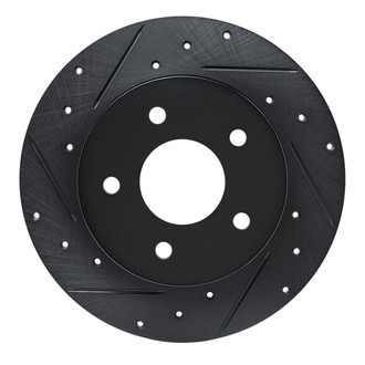 R1 Concepts® - eLINE™ Drilled and Slotted 1-Piece Rear Driver Side Brake Rotor
