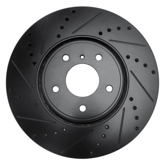 R1 Concepts® - eLINE™ Drilled and Slotted 1-Piece Front Driver Side Brake Rotor