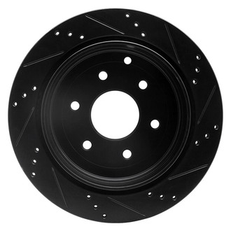 R1 Concepts® - eLINE™ Drilled and Slotted 1-Piece Rear Driver Side Brake Rotor