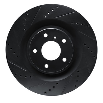 R1 Concepts® - eLINE™ Drilled and Slotted 1-Piece Front Driver Side Brake Rotor