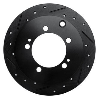 R1 Concepts® - eLINE™ Drilled and Slotted 1-Piece Rear Driver Side Brake Rotor