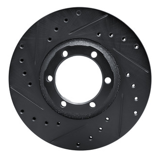 R1 Concepts® - eLINE™ Drilled and Slotted 1-Piece Front Driver Side Brake Rotor