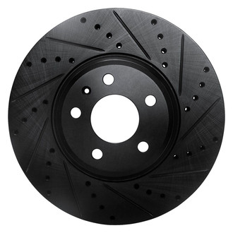 R1 Concepts® - eLINE™ Drilled and Slotted 1-Piece Front Passenger Side Brake Rotor