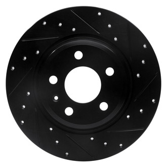 R1 Concepts® - eLINE™ Drilled and Slotted 1-Piece Rear Passenger Side Brake Rotor