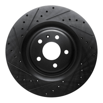 R1 Concepts® - eLINE™ Drilled and Slotted 1-Piece Rear Driver Side Brake Rotor