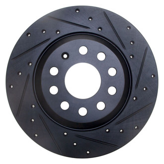 R1 Concepts® - eLINE™ Drilled and Slotted 1-Piece Rear Passenger Side Brake Rotor