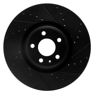 R1 Concepts® - eLINE™ Drilled and Slotted 1-Piece Front Passenger Side Brake Rotor