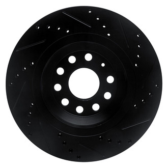 R1 Concepts® - eLINE™ Drilled and Slotted 1-Piece Rear Driver Side Brake Rotor