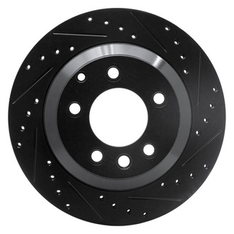 R1 Concepts® - eLINE™ Drilled and Slotted 1-Piece Rear Passenger Side Brake Rotor