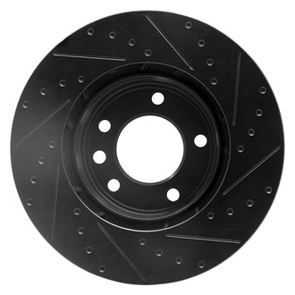 R1 Concepts® - eLINE™ Drilled and Slotted 1-Piece Front Passenger Side Brake Rotor