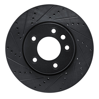 R1 Concepts® - eLINE™ Drilled and Slotted 1-Piece Front Driver Side Brake Rotor