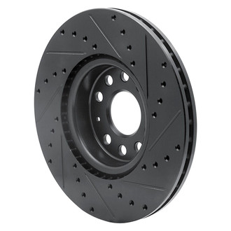 R1 Concepts® - eLINE™ Drilled and Slotted 1-Piece Front Driver Side Brake Rotor
