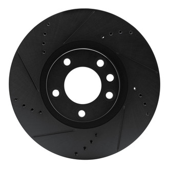 R1 Concepts® - eLINE™ Drilled and Slotted 1-Piece Front Passenger Side Brake Rotor