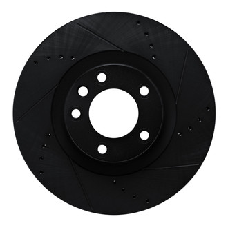 R1 Concepts® - eLINE™ Drilled and Slotted 1-Piece Front Driver Side Brake Rotor
