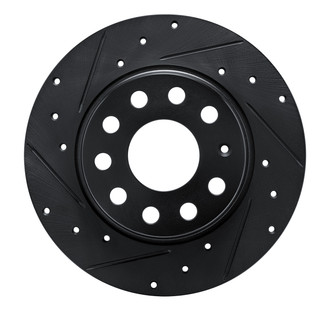 R1 Concepts® - eLINE™ Drilled and Slotted 1-Piece Rear Driver Side Brake Rotor