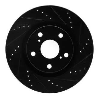 R1 Concepts® - eLINE™ Drilled and Slotted 1-Piece Rear Passenger Side Brake Rotor