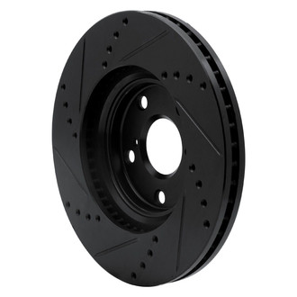 R1 Concepts® - eLINE™ Drilled and Slotted 1-Piece Front Passenger Side Brake Rotor