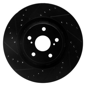 R1 Concepts® - eLINE™ Drilled and Slotted 1-Piece Front Driver Side Brake Rotor
