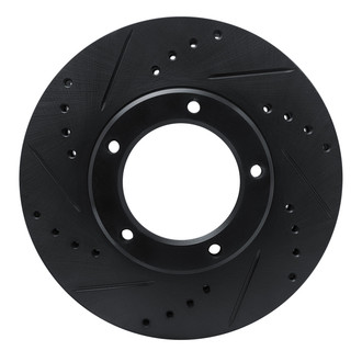 R1 Concepts® - eLINE™ Drilled and Slotted 1-Piece Front Driver Side Brake Rotor