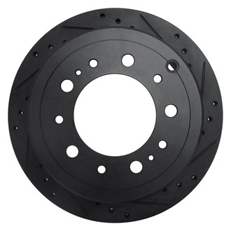 R1 Concepts® - eLINE™ Drilled and Slotted 1-Piece Rear Passenger Side Brake Rotor