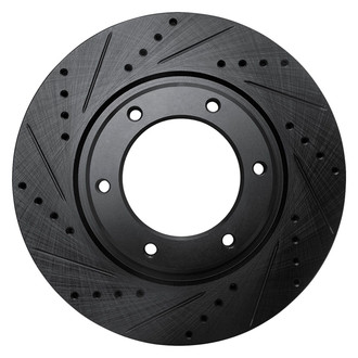 R1 Concepts® - eLINE™ Drilled and Slotted 1-Piece Front Driver Side Brake Rotor