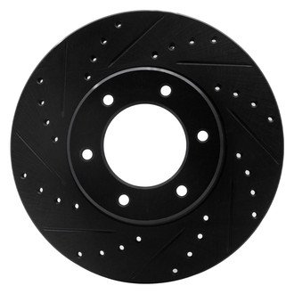 R1 Concepts® - eLINE™ Drilled and Slotted 1-Piece Front Driver Side Brake Rotor
