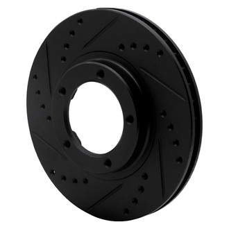 R1 Concepts® - eLINE™ Drilled and Slotted 1-Piece Front Driver Side Brake Rotor