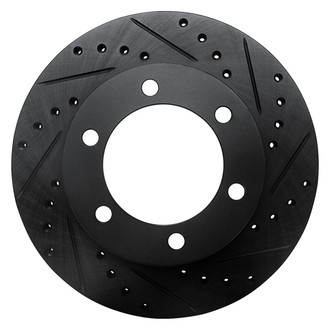R1 Concepts® - eLINE™ Drilled and Slotted 1-Piece Front Passenger Side Brake Rotor