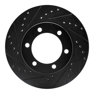 R1 Concepts® - eLINE™ Drilled and Slotted 1-Piece Front Driver Side Brake Rotor