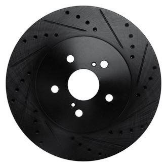 R1 Concepts® - eLINE™ Drilled and Slotted 1-Piece Front Passenger Side Brake Rotor