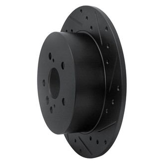 R1 Concepts® - eLINE™ Drilled and Slotted 1-Piece Rear Passenger Side Brake Rotor
