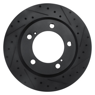 R1 Concepts® - eLINE™ Drilled and Slotted 1-Piece Front Passenger Side Brake Rotor