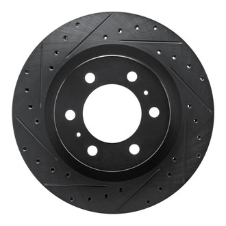 R1 Concepts® - eLINE™ Drilled and Slotted 1-Piece Front Driver Side Brake Rotor