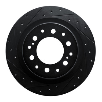 R1 Concepts® - eLINE™ Drilled and Slotted 1-Piece Rear Driver Side Brake Rotor