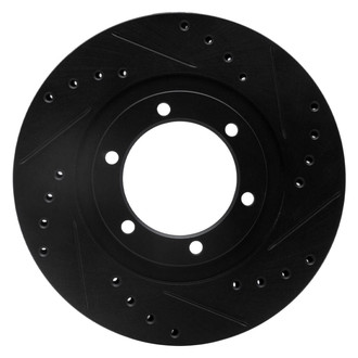R1 Concepts® - eLINE™ Drilled and Slotted 1-Piece Front Passenger Side Brake Rotor