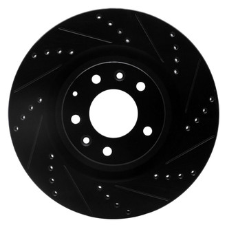 R1 Concepts® - eLINE™ Drilled and Slotted 1-Piece Front Passenger Side Brake Rotor