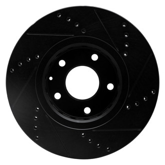 R1 Concepts® - eLINE™ Drilled and Slotted 1-Piece Front Driver Side Brake Rotor