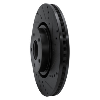 R1 Concepts® - eLINE™ Drilled and Slotted 1-Piece Front Passenger Side Brake Rotor