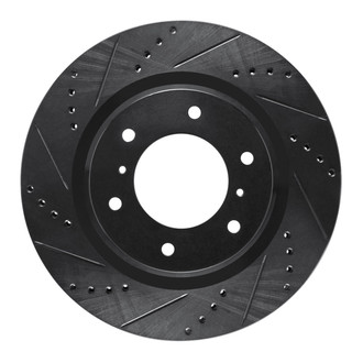 R1 Concepts® - eLINE™ Drilled and Slotted 1-Piece Front Driver Side Brake Rotor