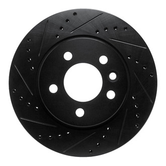 R1 Concepts® - eLINE™ Drilled and Slotted 1-Piece Front Driver Side Brake Rotor