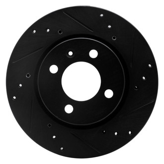 R1 Concepts® - eLINE™ Drilled and Slotted 1-Piece Front Passenger Side Brake Rotor