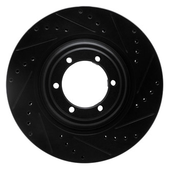 R1 Concepts® - eLINE™ Drilled and Slotted 1-Piece Front Passenger Side Brake Rotor