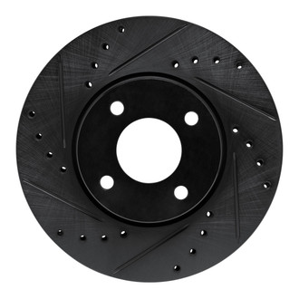 R1 Concepts® - eLINE™ Drilled and Slotted 1-Piece Front Driver Side Brake Rotor
