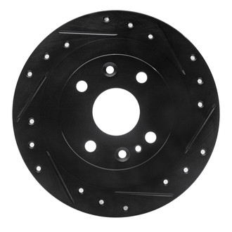 R1 Concepts® - eLINE™ Drilled and Slotted 1-Piece Rear Passenger Side Brake Rotor
