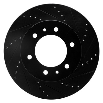 R1 Concepts® - eLINE™ Drilled and Slotted 1-Piece Front Passenger Side Brake Rotor