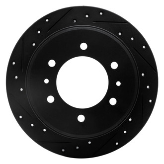 R1 Concepts® - eLINE™ Drilled and Slotted 1-Piece Rear Driver Side Brake Rotor